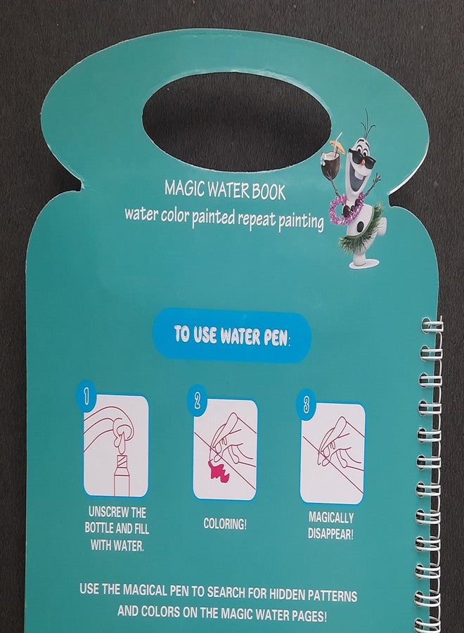 MSGH Reusable Magic Water Painting Book Magic Doodle Pen Kids Coloring Doodle Drawing Board Games Child Educational Toy/Magic Book Water Painting Book for Kids Pack of 1 Pcs (Frozen) - Image 4
